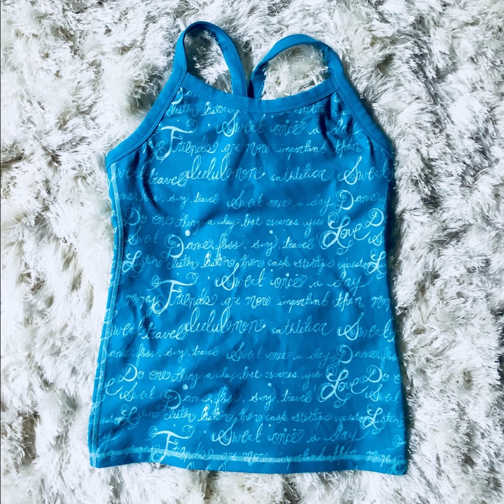 Lululemon Dance Floss Sing Travel Tank Top sz 6